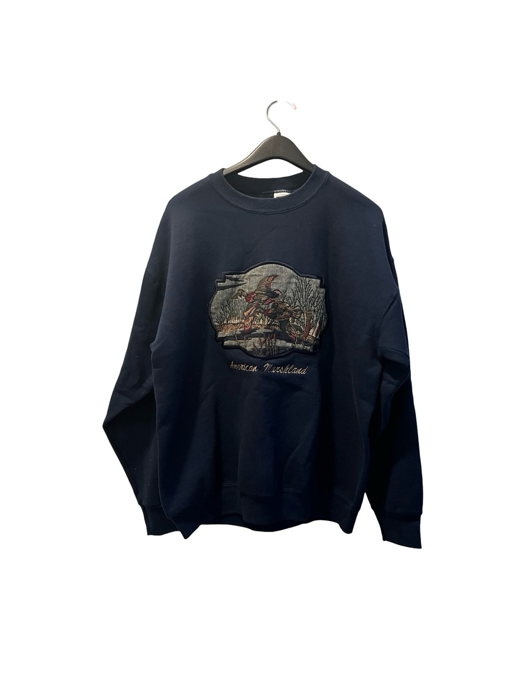 Vintage Fruit of the Loom American Marshland Duck Hunting Crewneck Large